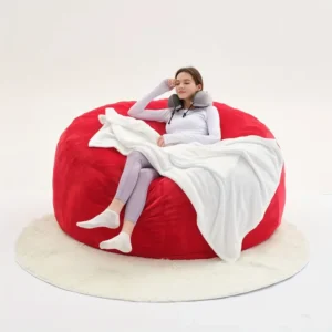 3–5FT Jumbo Bean Bag Chair – Memory Foam Lazy Sofa with Flannel Cover